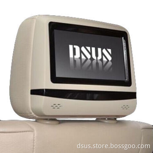 Auto 7-inch headrest DVD players, lasing button/FM transmitter/IR/SD card/ USB reader/800x480